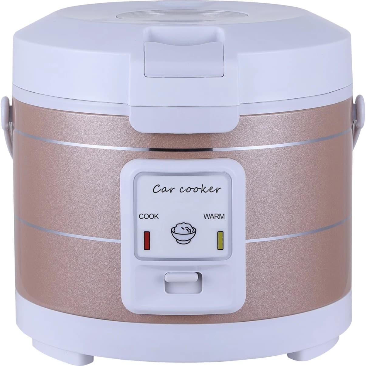 24V 220V Rice Cooker Truck Soup Steamer Heating Lunch Box Meal Heater Warmer 3L Home Appliance for Camping Gold English Menu