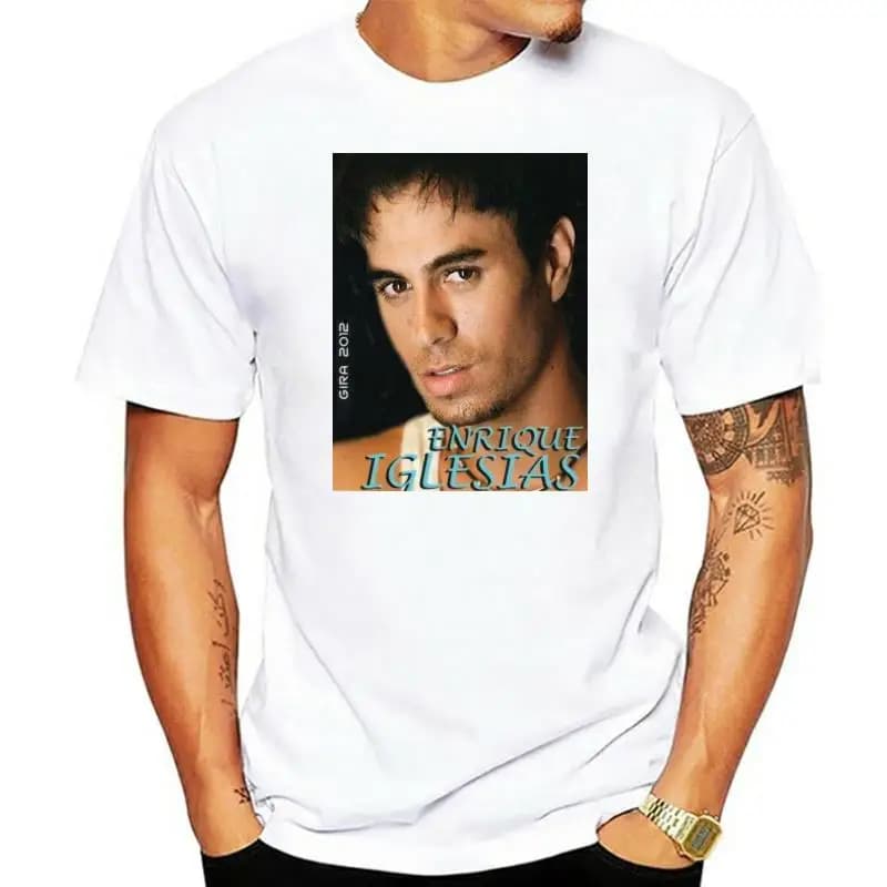 ENRIQUE IGLESIAS T-SHIRT- LATIN MUSIC- SINGER SONGWRITER - PICTURE