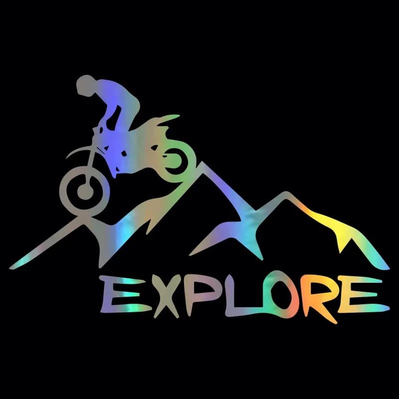 Car Stickers Motorcycle Sticker Adventure Explore Mountain Car Decal Moto Auto Stickers Funny JDM Vinyl on Car Styling