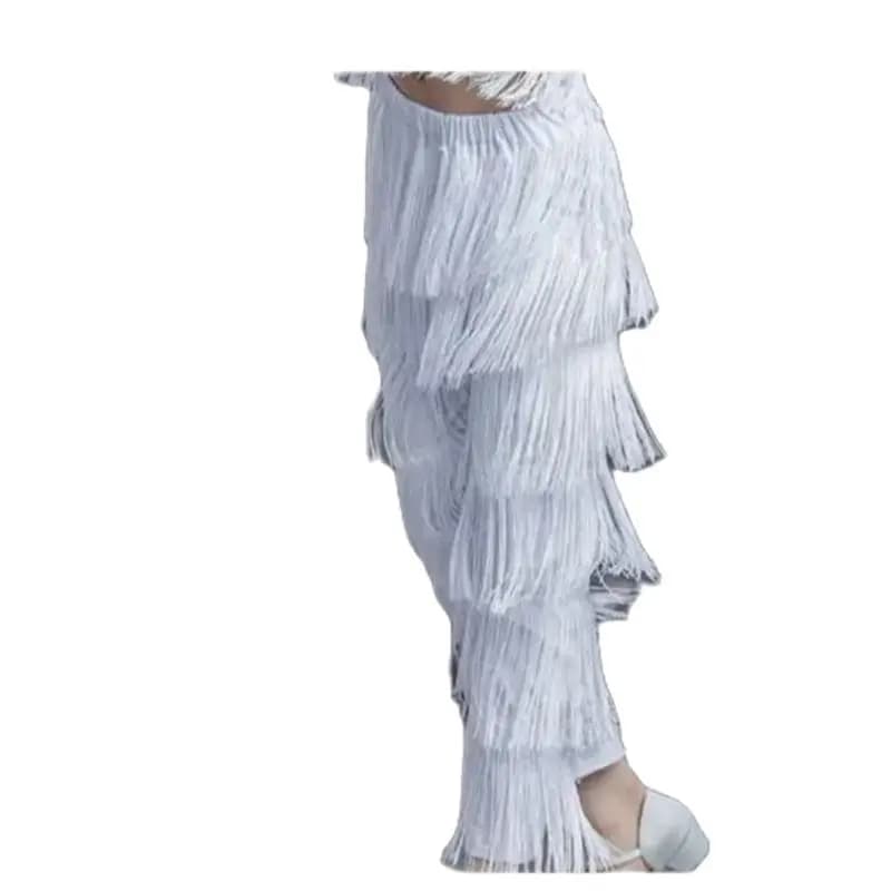 1pcs/lot Ladies Girls Fringe Latin Dance Pants Samba Fringe tassel latin Dance Pants candy color