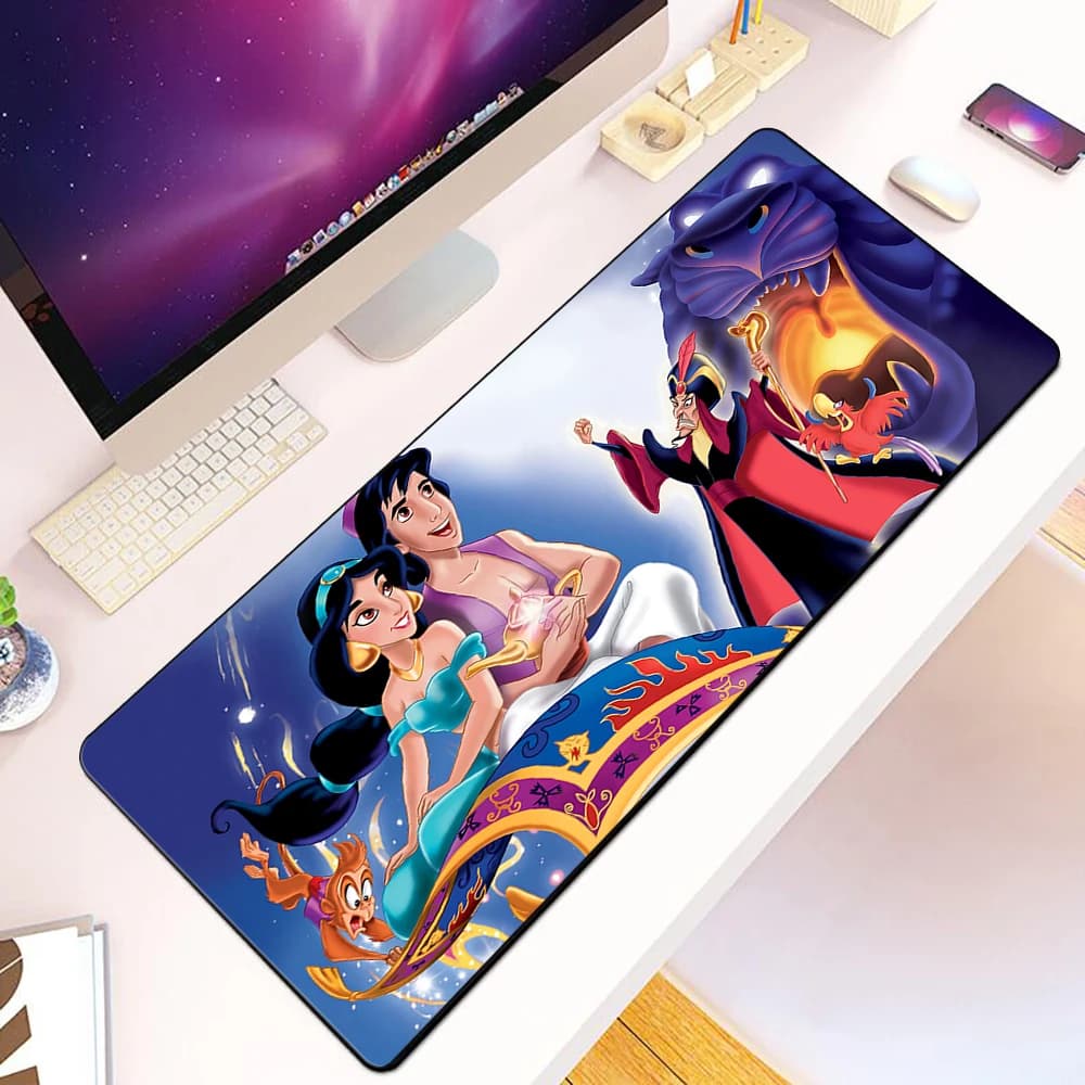 Disney Aladdin Magic Lamp Mousepad HD Printing Computer Gamers Locking Edge Non-slip Mouse Pad XXL90x40cm Keyboard PC Desk Pad
