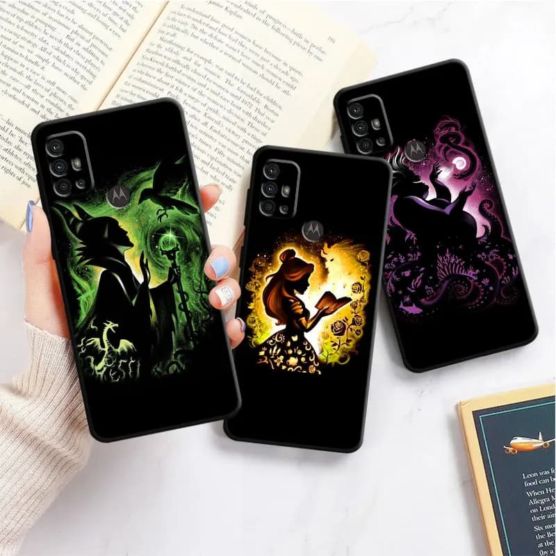 Case for Motorola Moto G32 G71 G72 G22 G73 G60s G30 G52 G53 G50 G60 G51 G31 Villain Disney Princess Funda Cases Silicone Cover