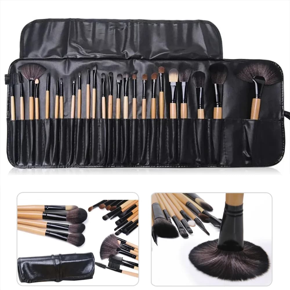 Gift Bag Of 24 pcs Makeup Brush Sets Professional Cosmetics Brushes Eyebrow Powder Foundation Shadows Pinceaux Make Up Tools