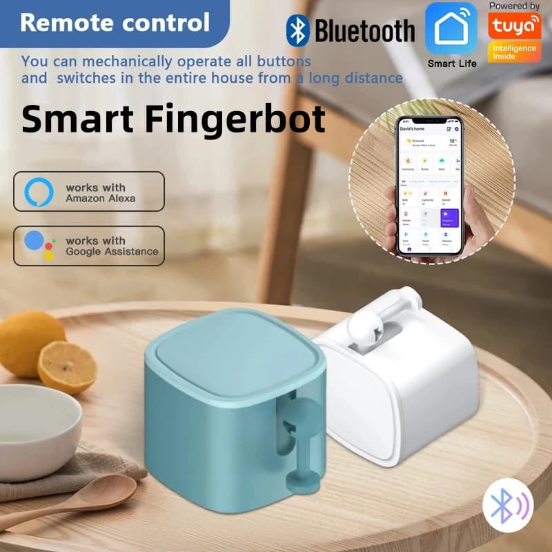 Tuya Bluetooth Smart Finger Robot Switch Button Push Robot Remote Control Tuya Bluetooth Gateway Voice Control Alexa Google Home