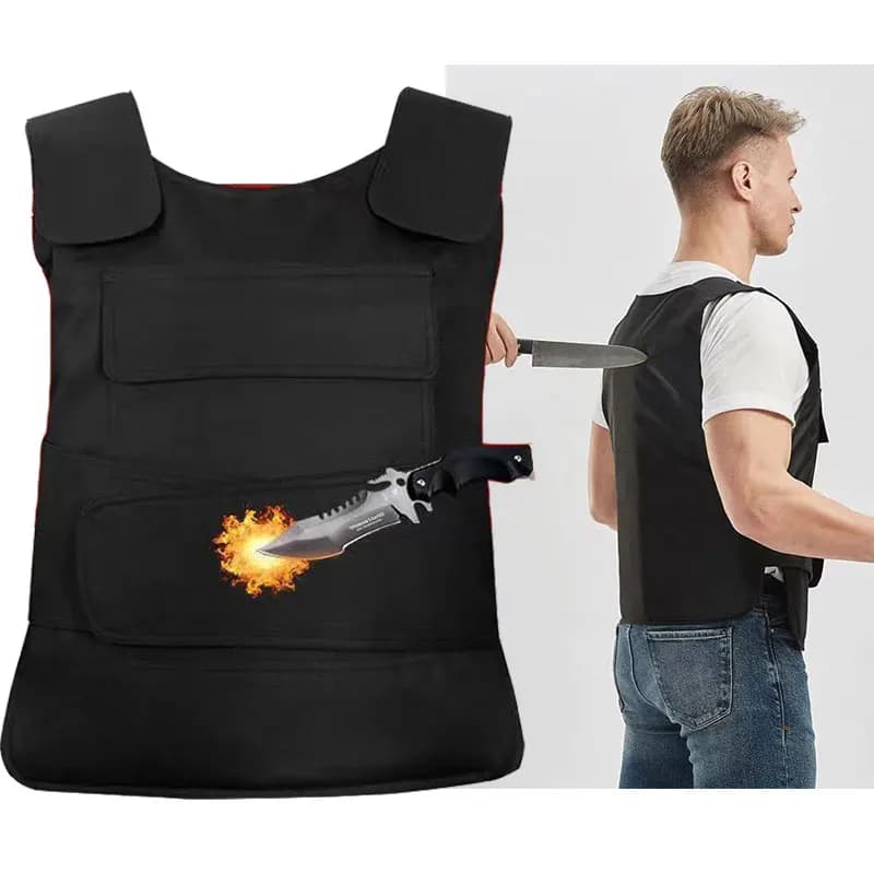 High Manganese Steel Hard Anti-stab Genuine Cut Proof Vest Helmet Armor Tactical Vests Stab-resistant Security Guard Clothes 