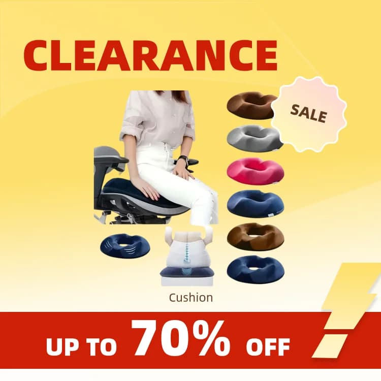 Clearance_1pc Memory Foam Donut Pillow - Portable Orthopedic Pillow Cushion Support Pad For Relax body Pressure, High Density Me