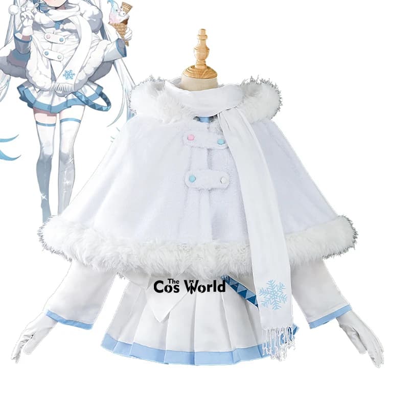 2024 x MITSUKOSHI Miku Snow Outfits Anime Cosplay Costumes