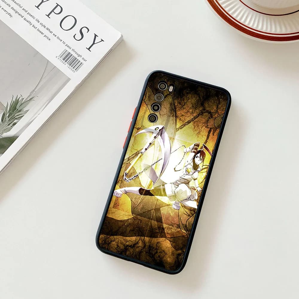 Phone Case For Samsung S21 Plus S24 S23 S22 S20 Ultra A53 A54 A71 A72 A73 A34 A51 A52 Soul Eater Cartoon Translucent Back Cover