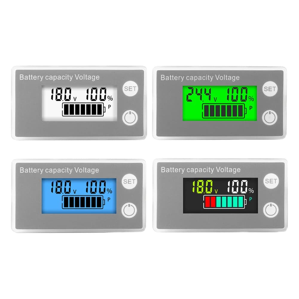 DC8-100V LCD Digital Electricity Meter 6133A Battery Capacity Indicator 12V 24V 48V 72V Voltmeter Lithium LiFePO4 Lead-acid Cell