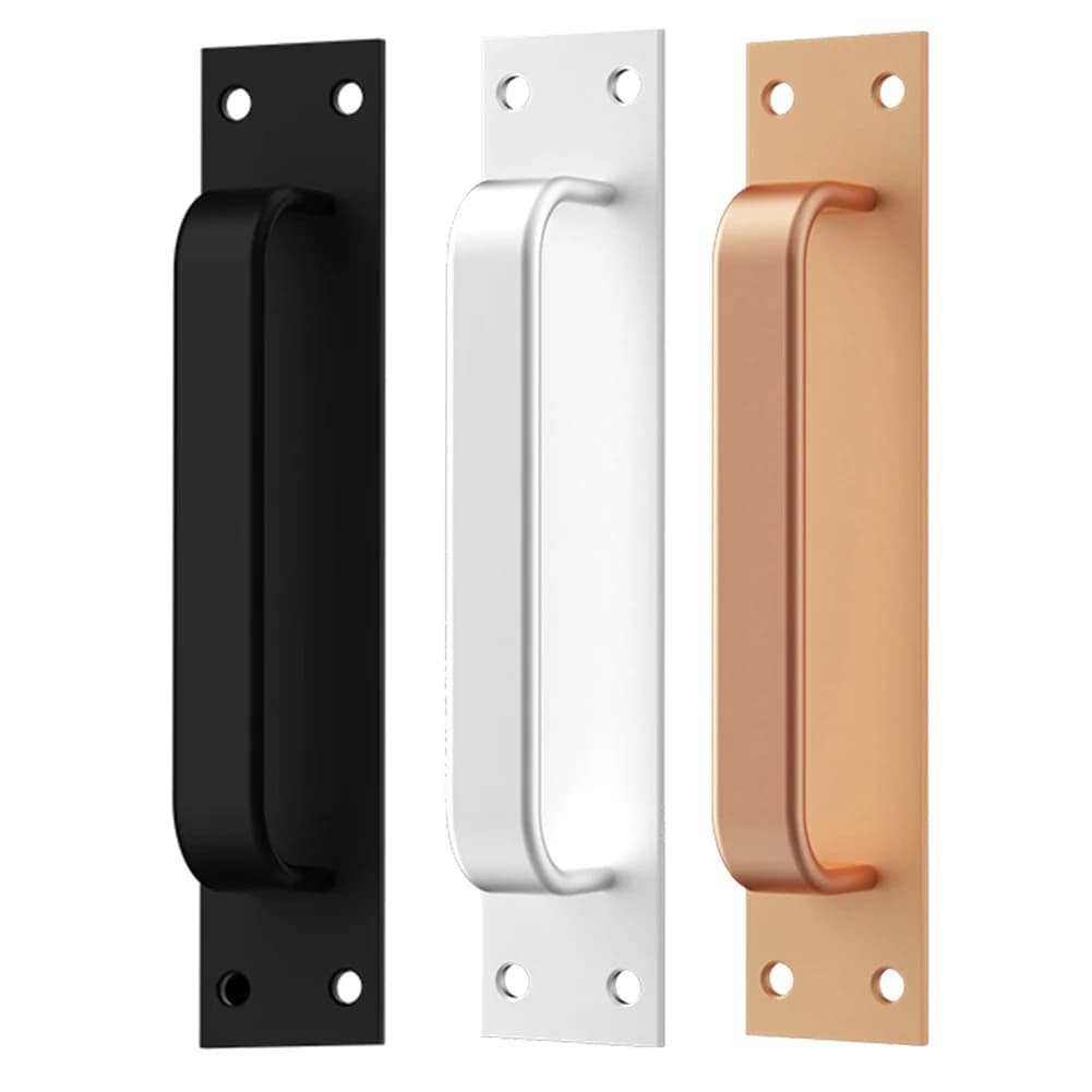 Door Handle Aluminum Alloy Window Cabinet Balcony Sliding Door Pull Punch-Free Pull Closet Furniture Hardware Home Improvement
