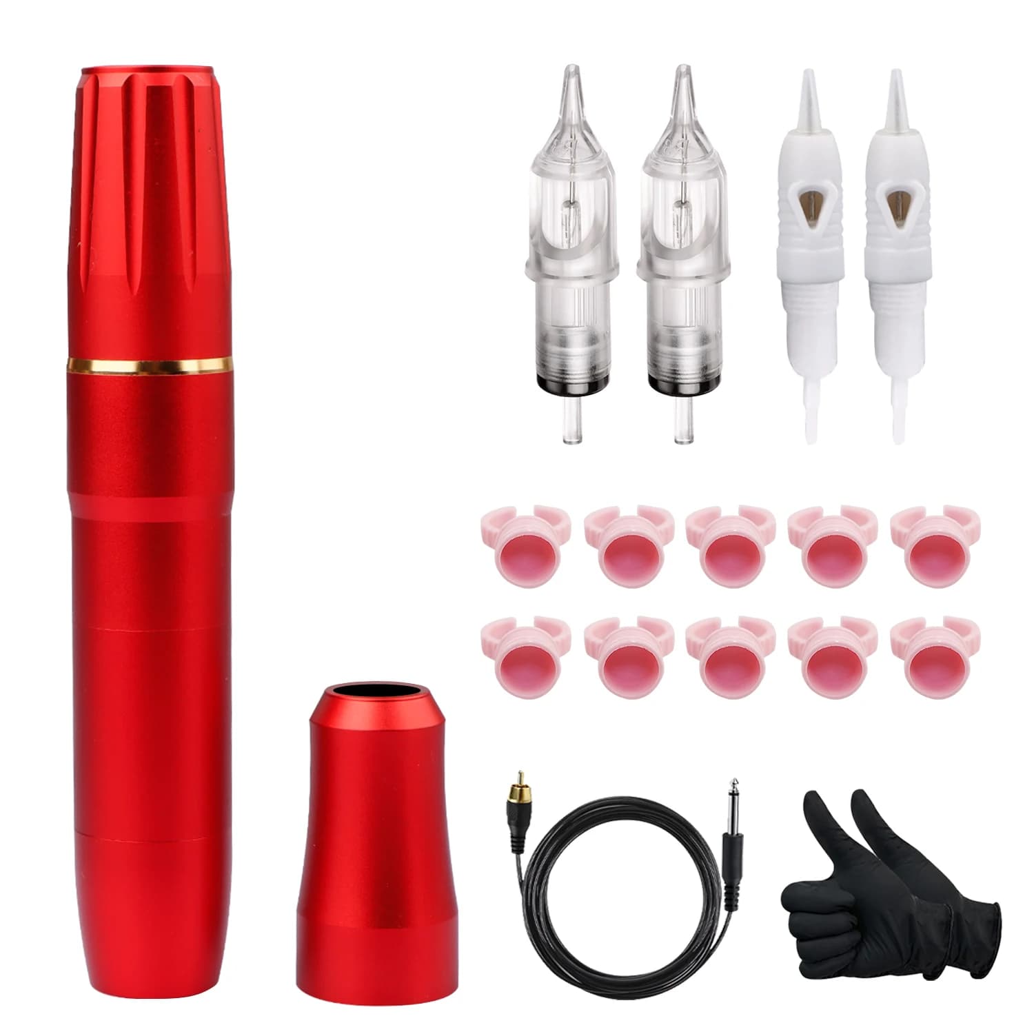 Mini Permanent Makeup Pen Machine for SMP&TATTOO with 2Grip Micropigmentation Permanent Makeup tattoo cartridges kit