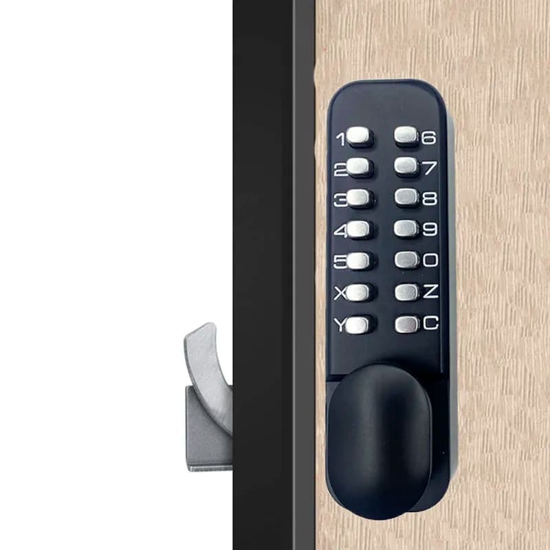 14 Buttons Battery free Rainproof Keyless Combination Digital Lock For Street Sliding Aluminum Gate Wooden Door Lock Mechanism