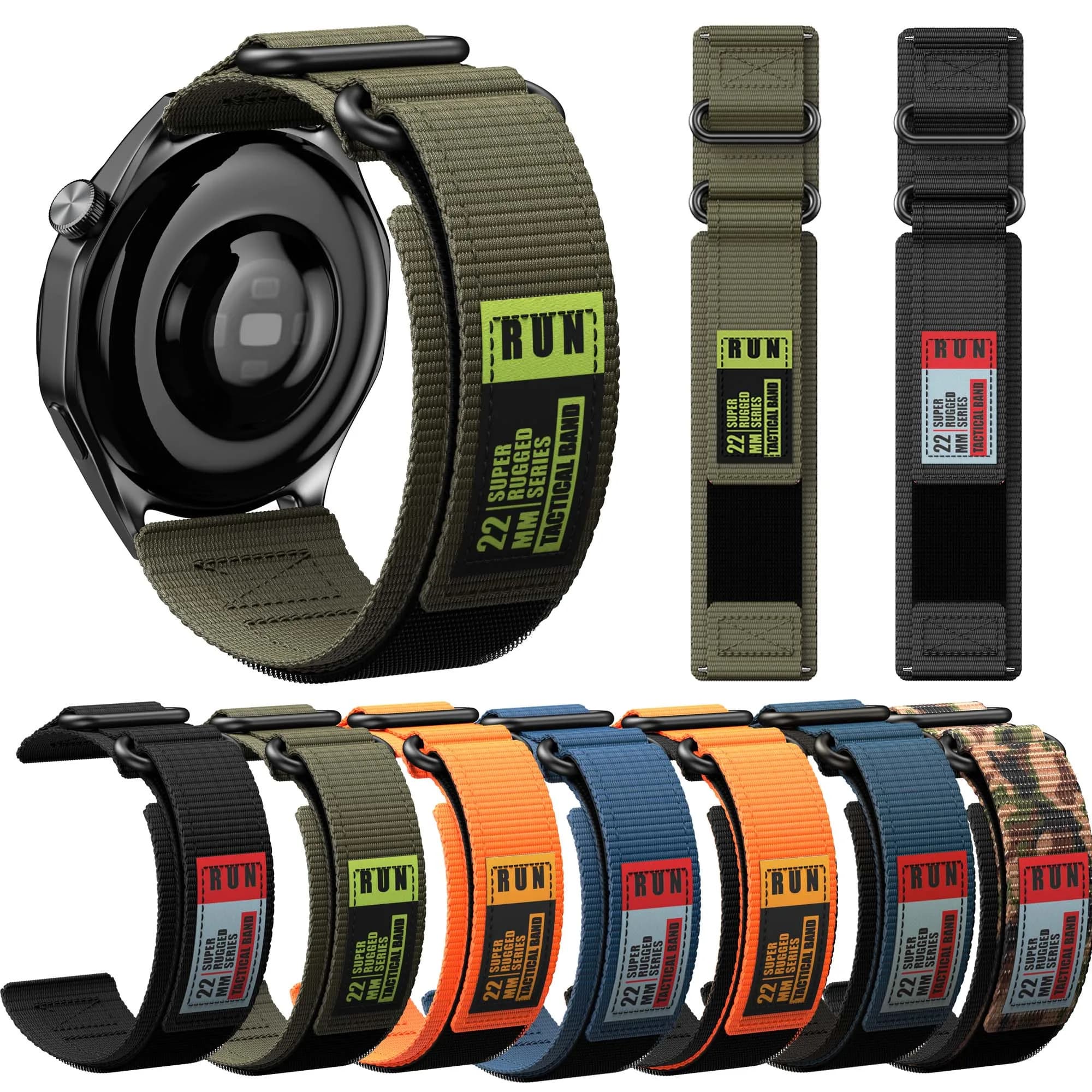 22mm Nylon Watch Strap for Garmin Forerunner 745 for Huawei/Samsung 22mm Universal Watch Band for Garmin vivoactive 3 MUSIC