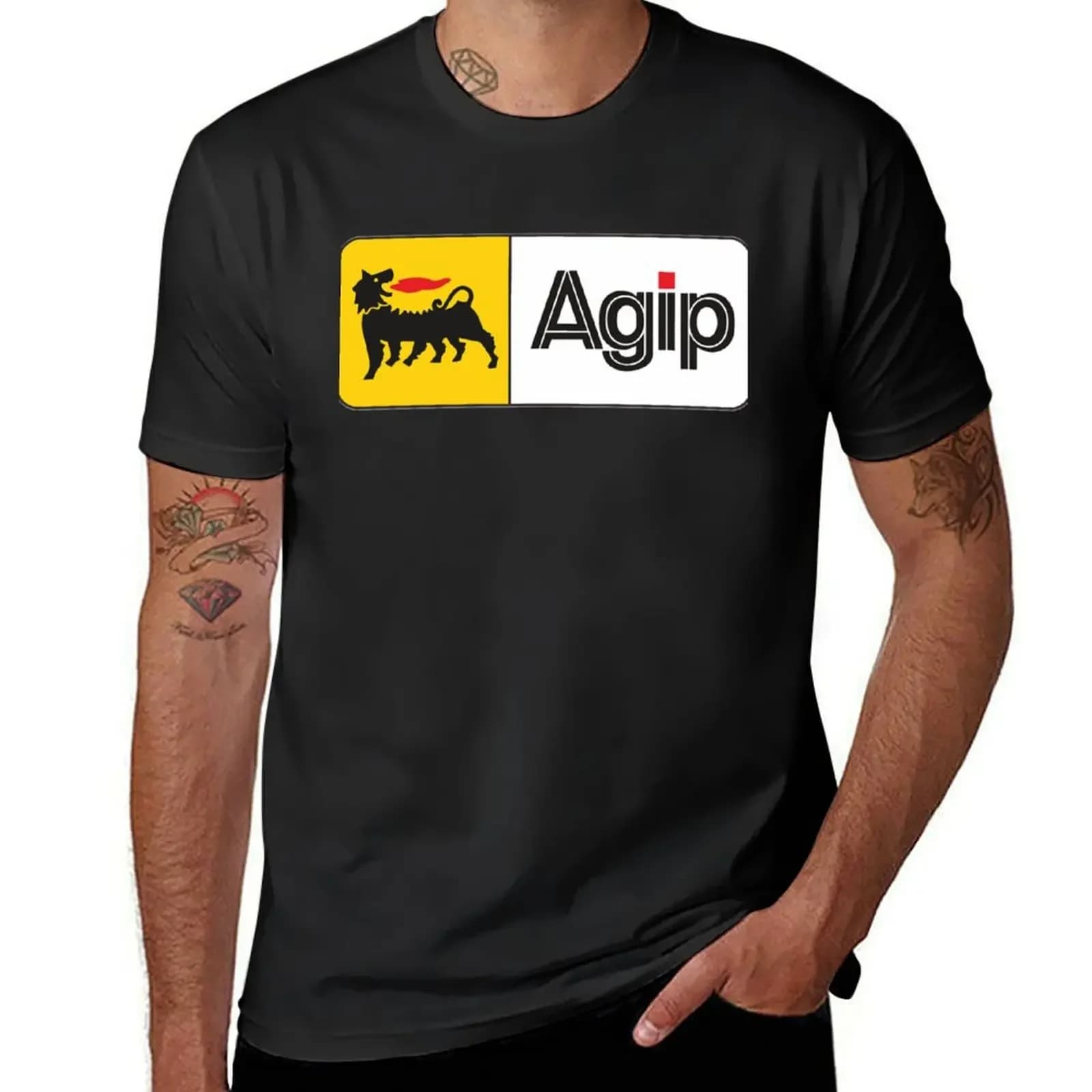 Agip T-Shirt oversized t shirt tees summer top tshirts for men