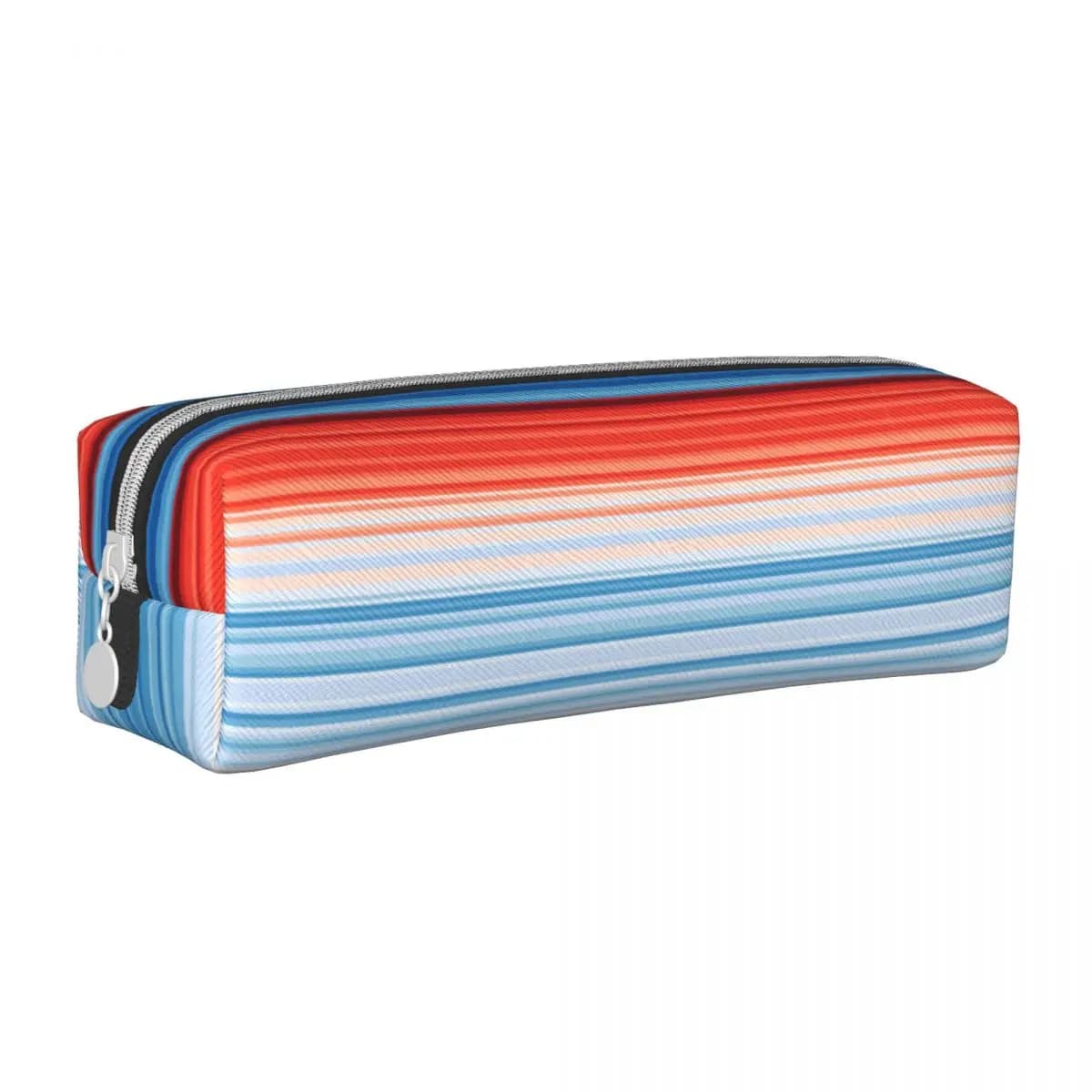 Climate Change Stripes Pencil Cases Pen Holder Bag for Student Big Capacity Students School Gift Pencil Pouch