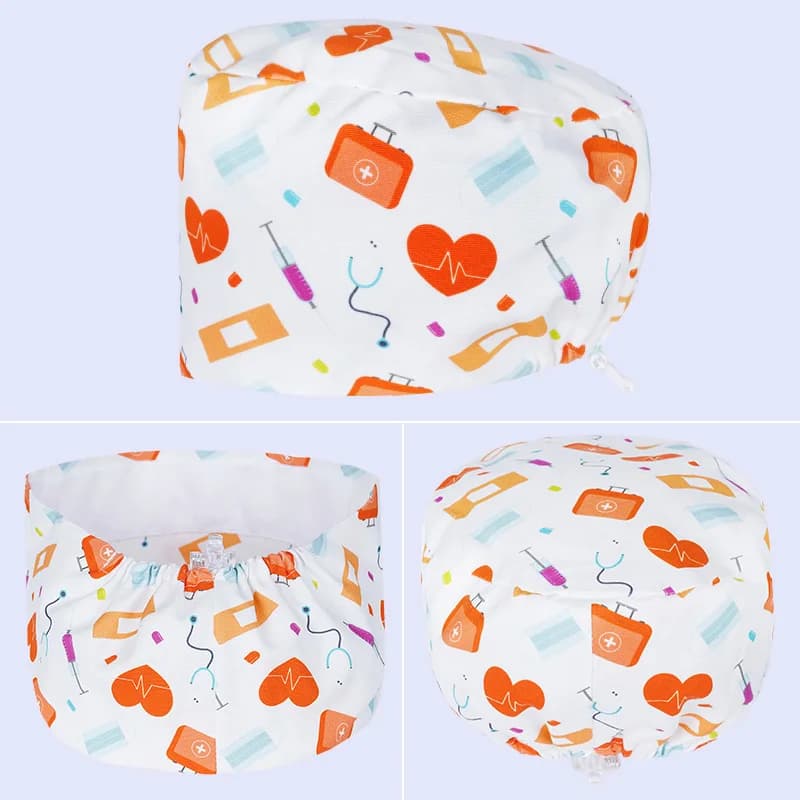 Cheap Sweat-absorbent Operating Room Hats Dental Nursing Caps Multicolor Veterinary Work Hats Durable Nursing Accessories K1053