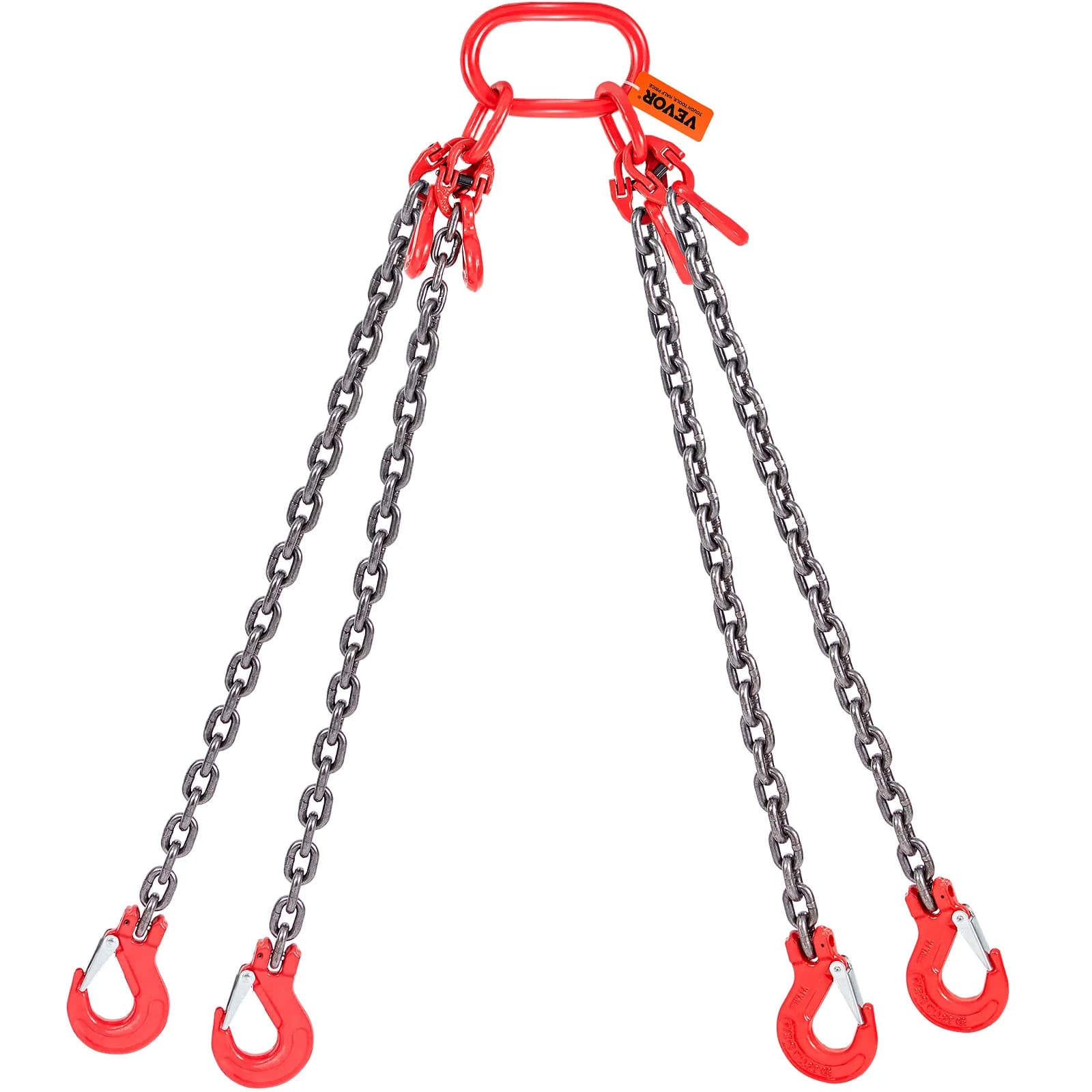 VEVOR Chain Sling 5/16 Inch X 5 Ft Lifting Chains with Hooks G80 Engine Chain Hoist Lifts Lifting Sling Chains for Engine Hoist