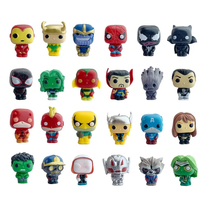 20-24-26 Pieces/set Marvel Avengers superhero Spider Man US Captain Iron Thunder Action Doll Children's Birthday Christmas Gift