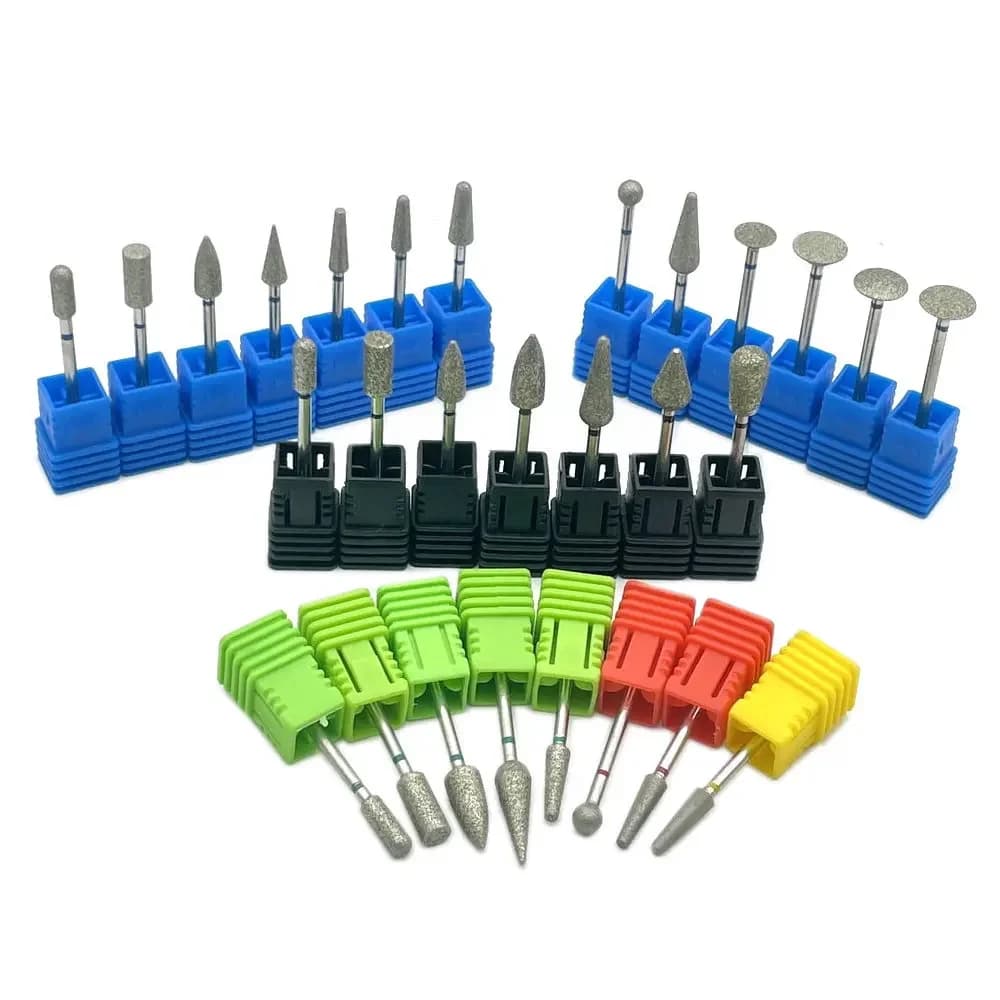 1Pcs 3/32" Nail Drill Bits Diamond Cutters for Manicure Cuticle Clean Burr Nail Mill Nails Accessories Tool