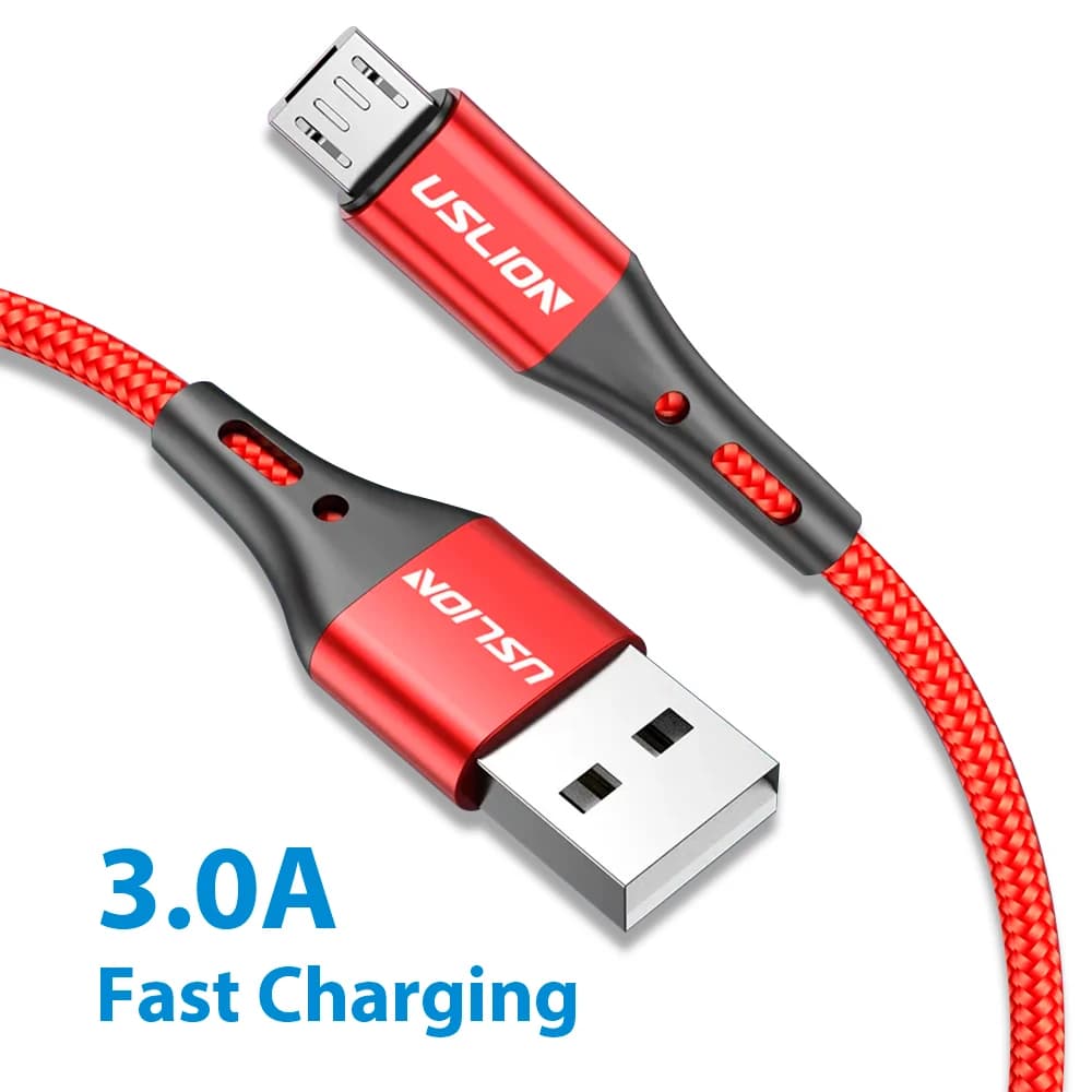 Magnetic USB Cable Type C 3A Micro Fast Charge USB Data Cable Cord Phone Accessories Android Micro Usb Cable Mobile Phone Red