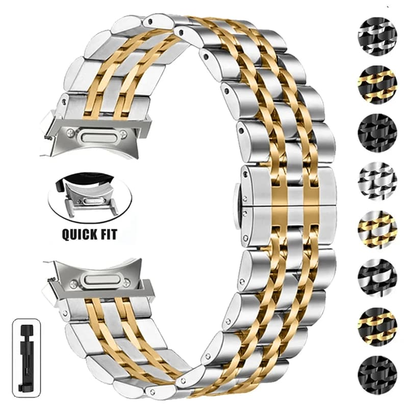 No Gaps Strap For Samsung Galaxy Watch 6 5 4 44mm 40mm 5Pro 45mm Stainless Steel Band Watch 6 4 Classic 43 47mm 42/46mm Bracelet