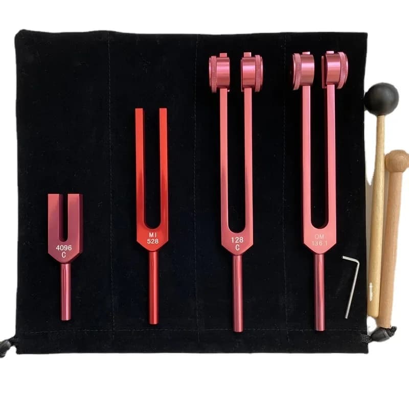 Chakras Tunning Fork Set Yoga Sound Healing Tuning Forks Set Musical Instrument Drawer Percussion Effects Instruments Therapies