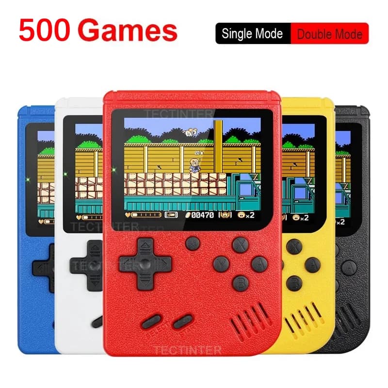 2.4Inch Retro Portable Mini Handheld Game Player 8 Bit Video Game Console Built-in 500 Games Gameboy for Kid Gifts