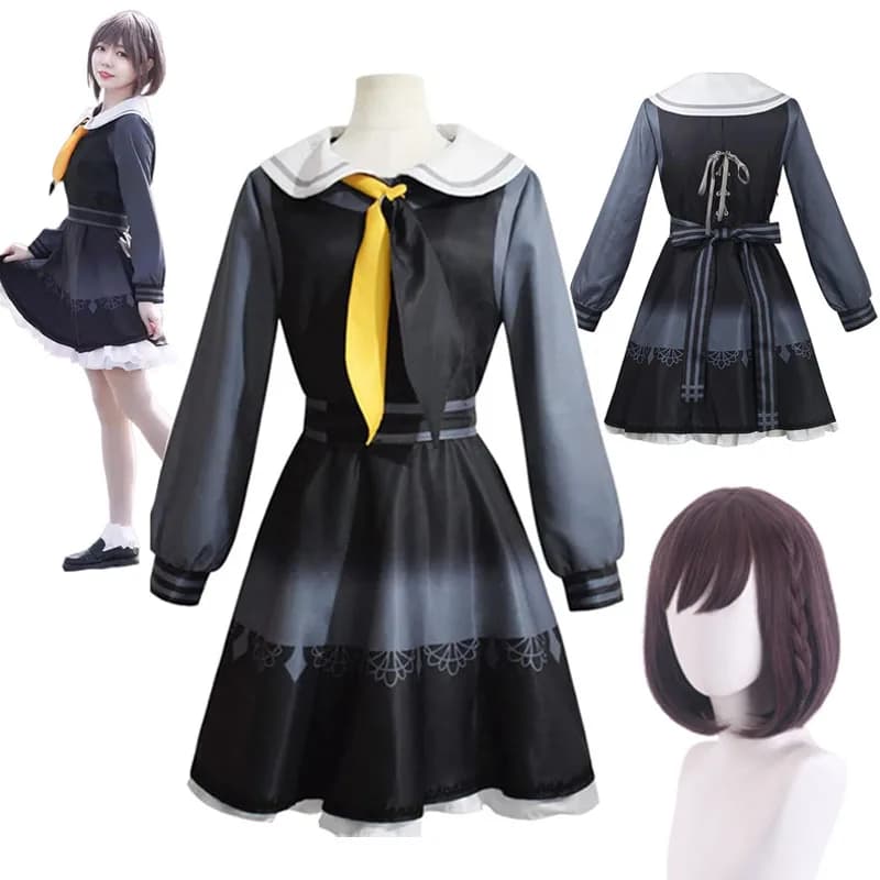Shinonome Ena Cosplay Costume Wig Anime Project Sekai Colorful Stage School Uniform Halloween Party for Women Girls