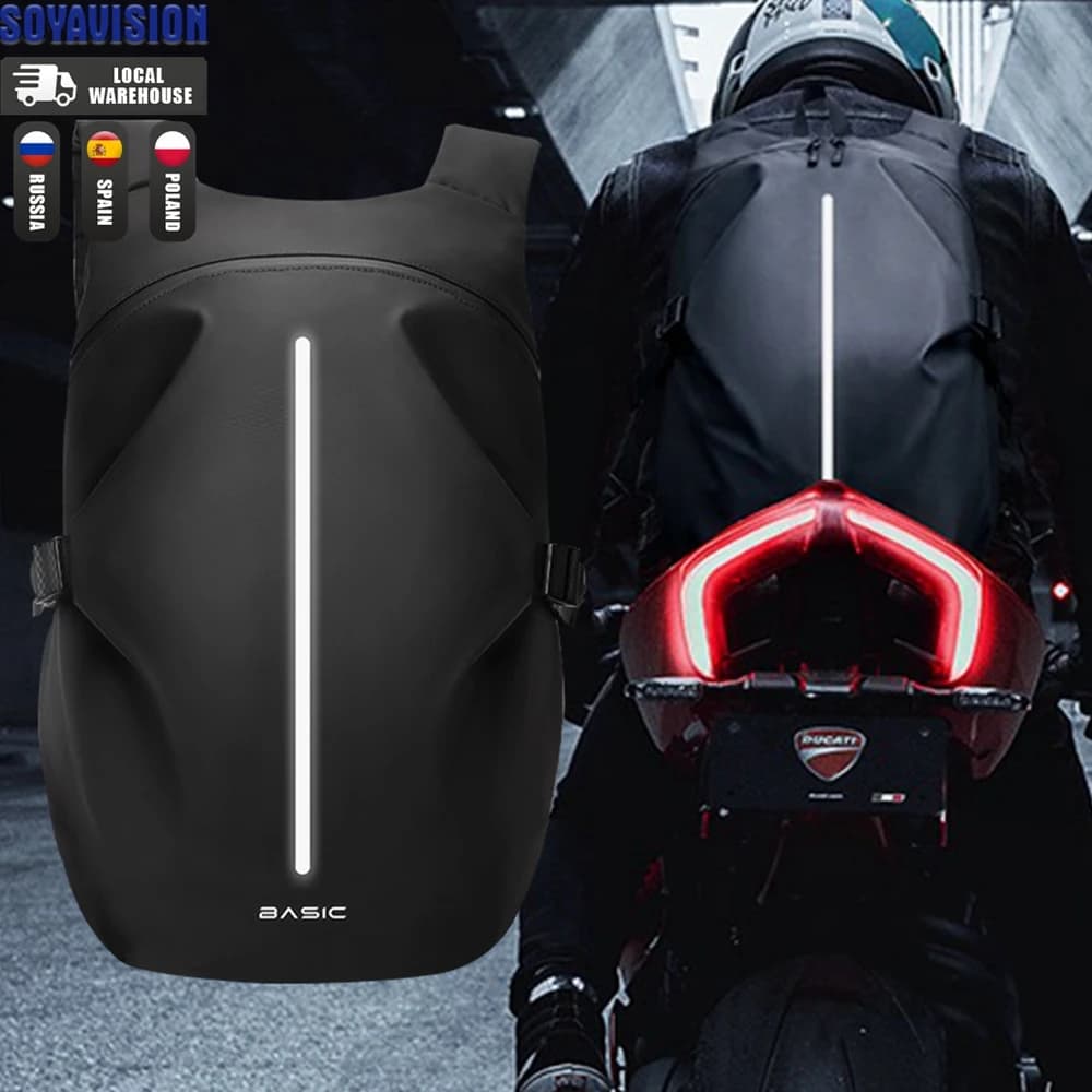 Riding Backpack Motorcycle Helmet Backpack Female Motorcycle Rider Waterproof Travel Bag Men's Large Capacity Vacuum Bag