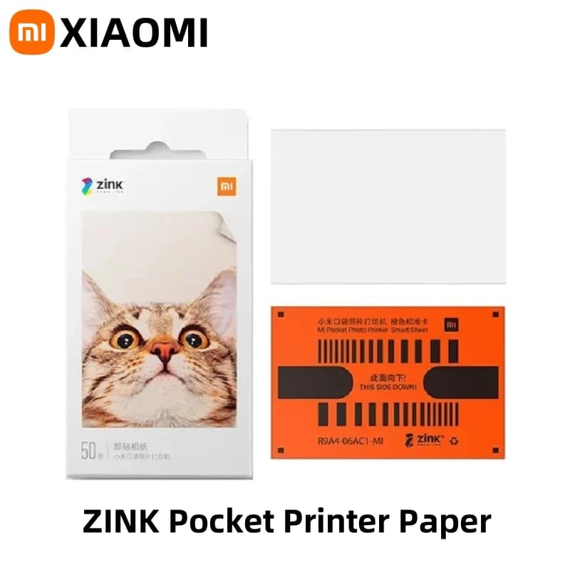 Xiaomi ZINK Pocket Printer Paper Self-adhesive Photo Print 50/100/150/200 Sheets Xiaomi 3inch Mini Printer Papers