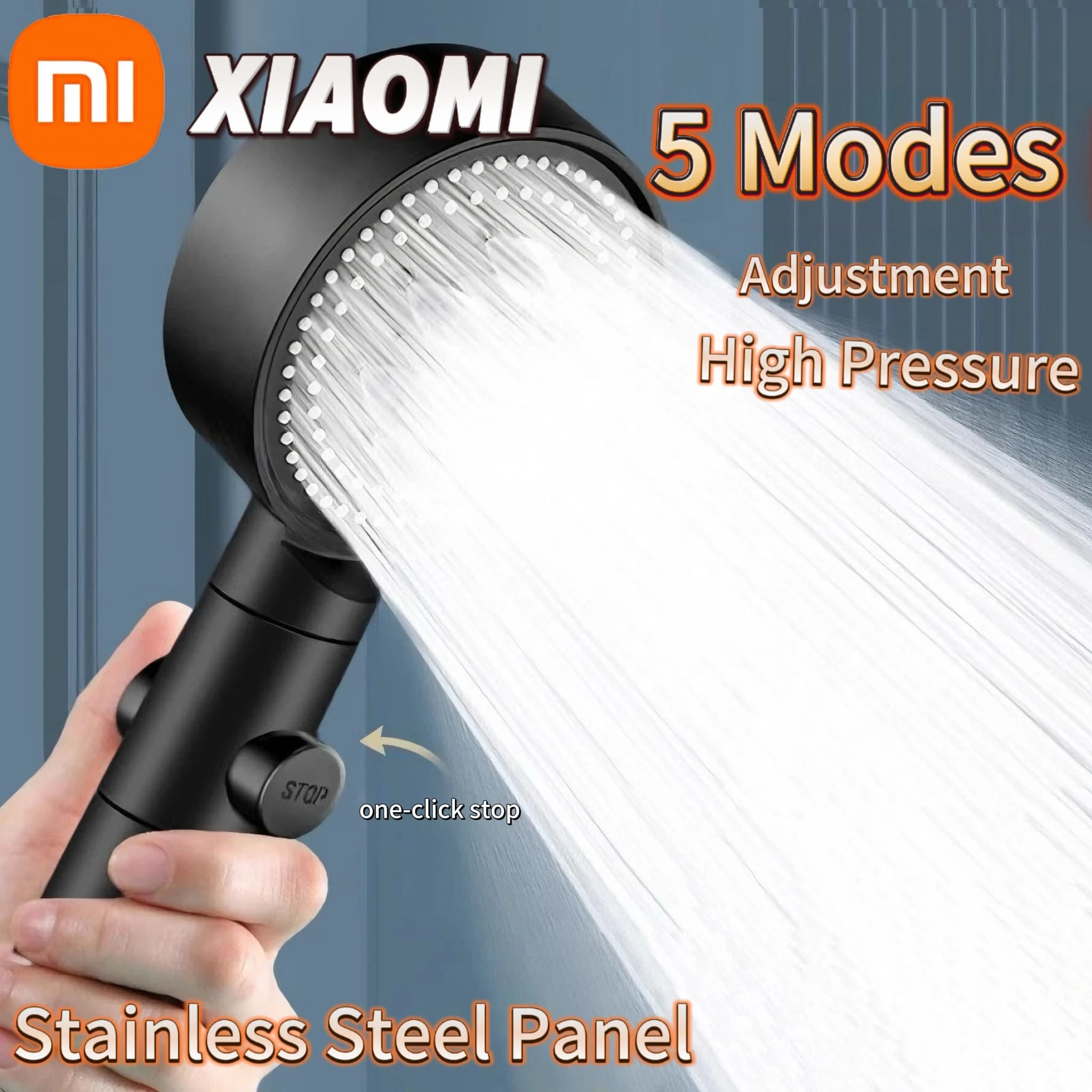 Xiaomi Shower Head 5 Modes Water Saving Adjustable High Pressure Showerhead Handheld Spray Hangable Bathroom Accessories