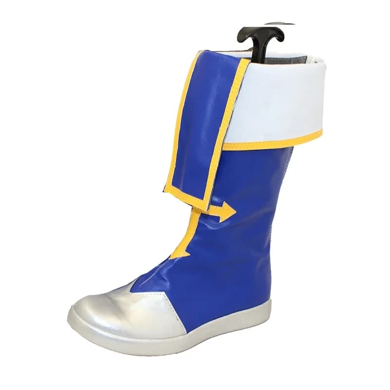 Brdwn blaster blue MEN'S Jin Kisaragi cosplay middle boots custom flat shoes