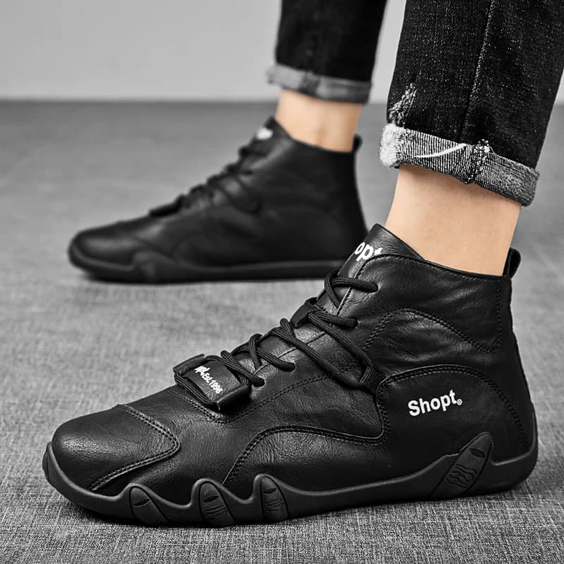 Comfortable Men's Casual Slip on Men's Shoes Leather Shoes Men's Flat Shoes Hot Sale Moccasin Leather Versatile Fashion Shoes