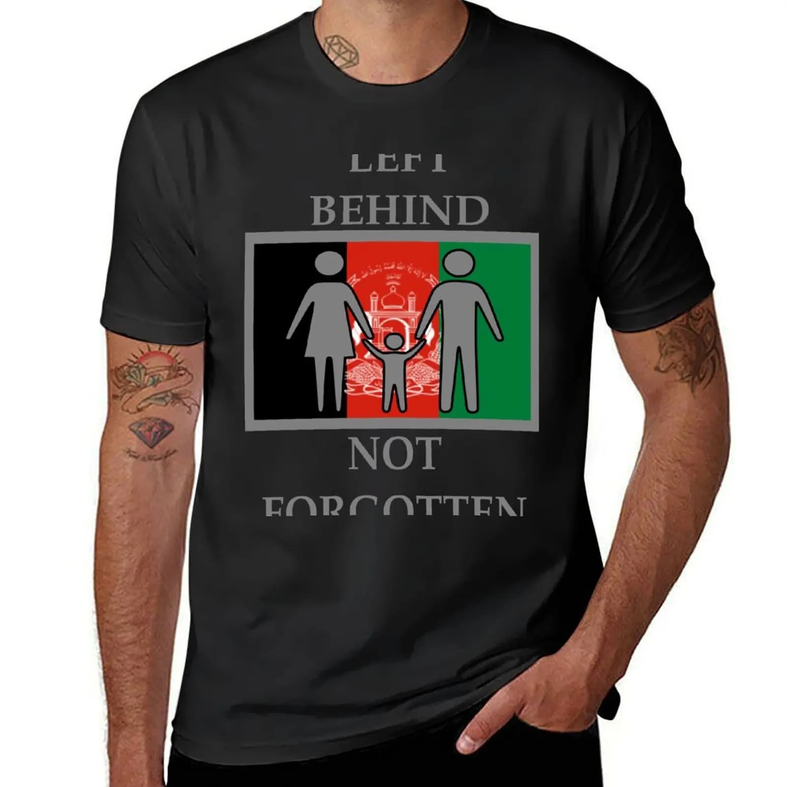 Remembering those left behind, Afghanistan 2021 T-Shirt cute tops boys whites mens graphic t-shirts hip hop