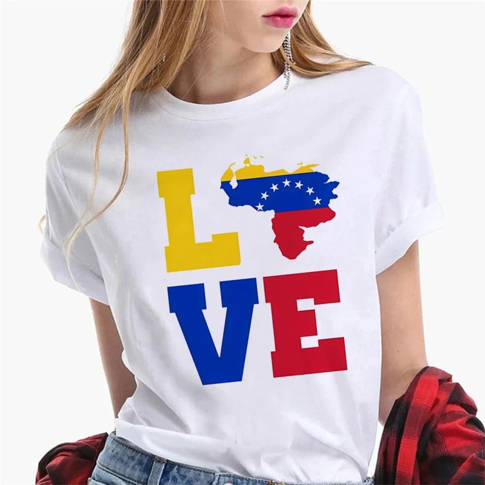 Venezuela tshirt women graphic t shirt girl y2k clothes