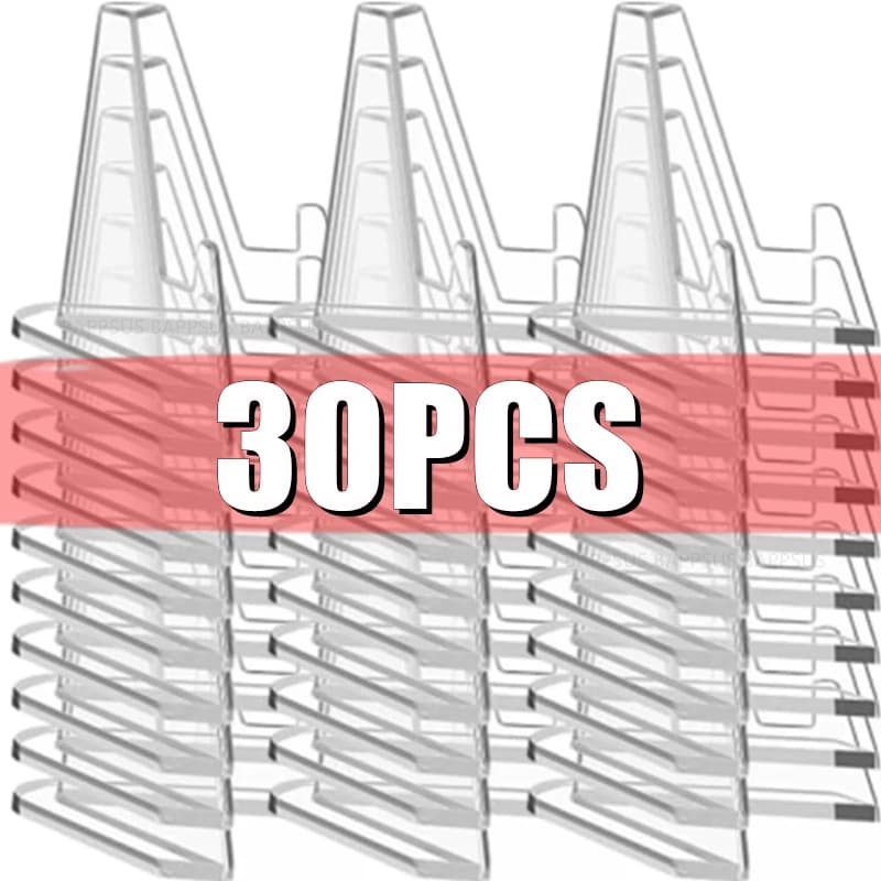 Mini Clear Acrylic idol Photo Card Display Stand Holder Transparent Small Easel Rack Commemorative Coin Capsule Support Rack