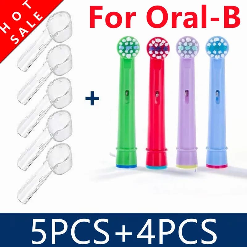4pcs Replacement Kids Children Tooth Brush Heads For Oral-B Electric Toothbrush Fit Advance Power/3D Excel/Triumph/Pro Healt