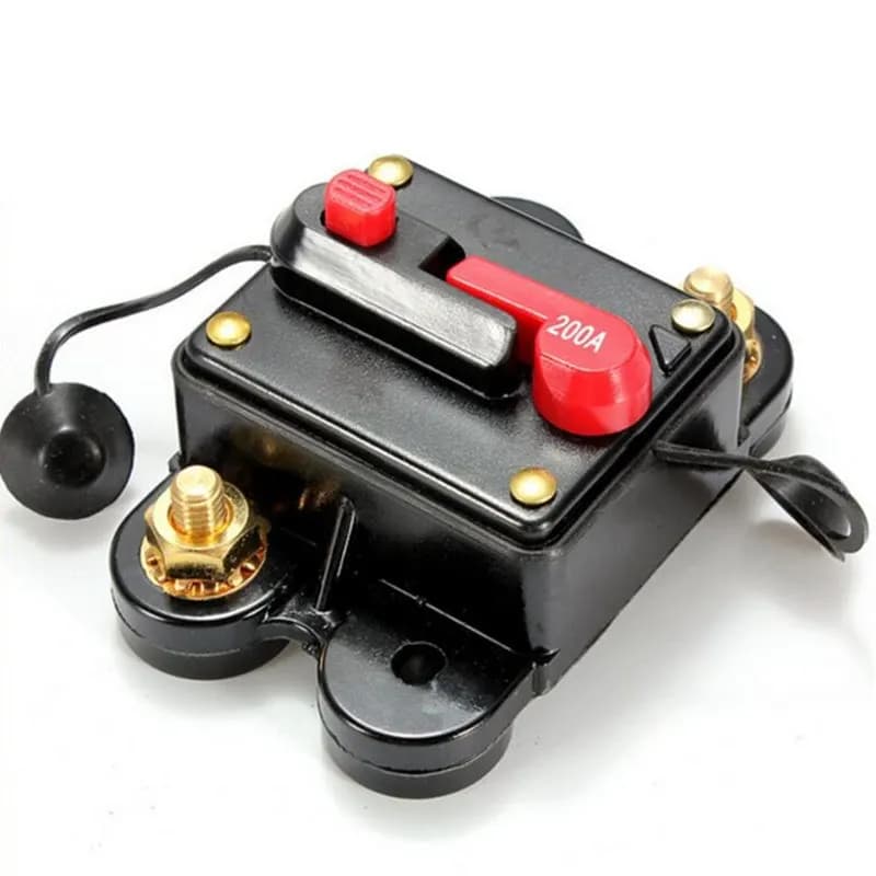 DC12-24V Car Circuit Breaker 60-300A Car Automatic Recovery Switching Car Bike Audio Inline Fuse Circuit Breaker Fuse Holder