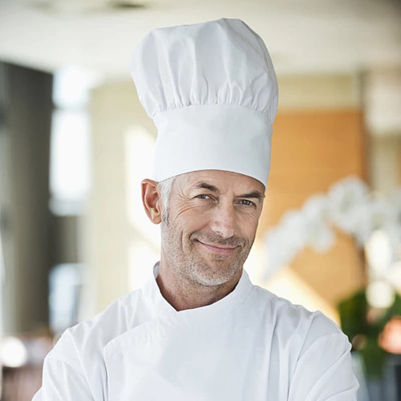 Adjustable Catering Cook Hat 3/2/1pcs Chef Kitchen Work Cap for Food Service Hotel Restaurant Canteen Household Cooking