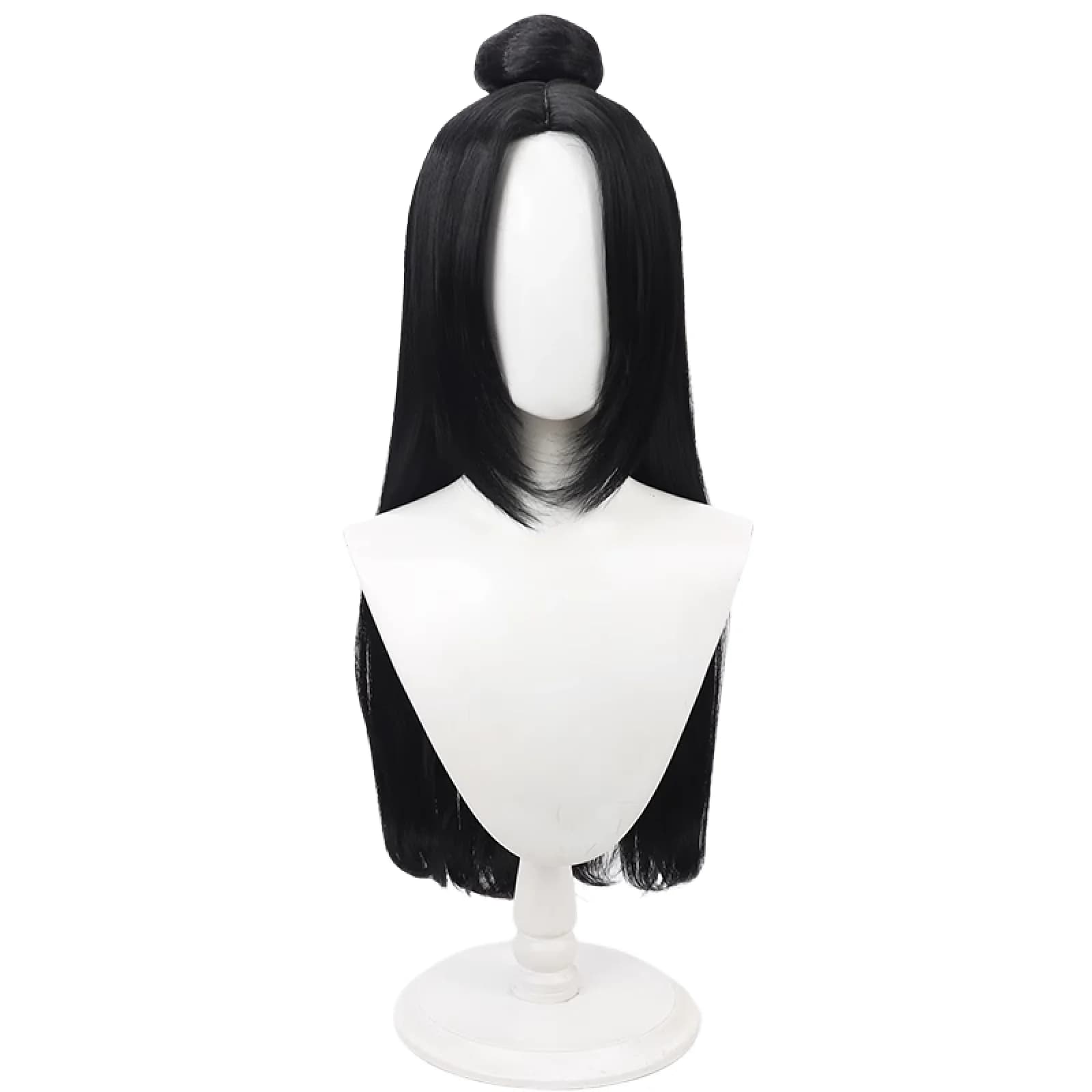 Little Fox Cosplay Wig Costume Props Costume Props Black 50cm Heat Resistant Synthetic Hair Halloween Party Role Play + Wig Cap