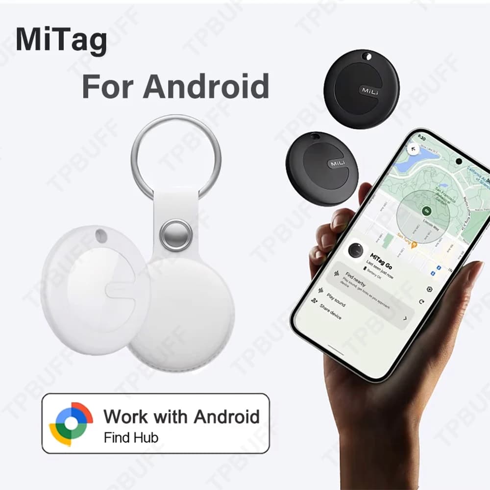 MiLi MiTag Go Bluetooth Tracker For Android Anti-Lost Device Item Finder Intelligent Locator Work With Google Find Hub Smart GPS