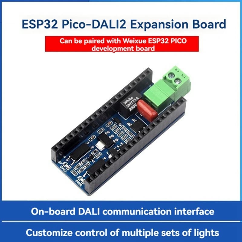 ESP32 Pico-DALI2 Expansion Board Onboard DALI Communication Interface Customized Control Of Multiple Groups Of Lights