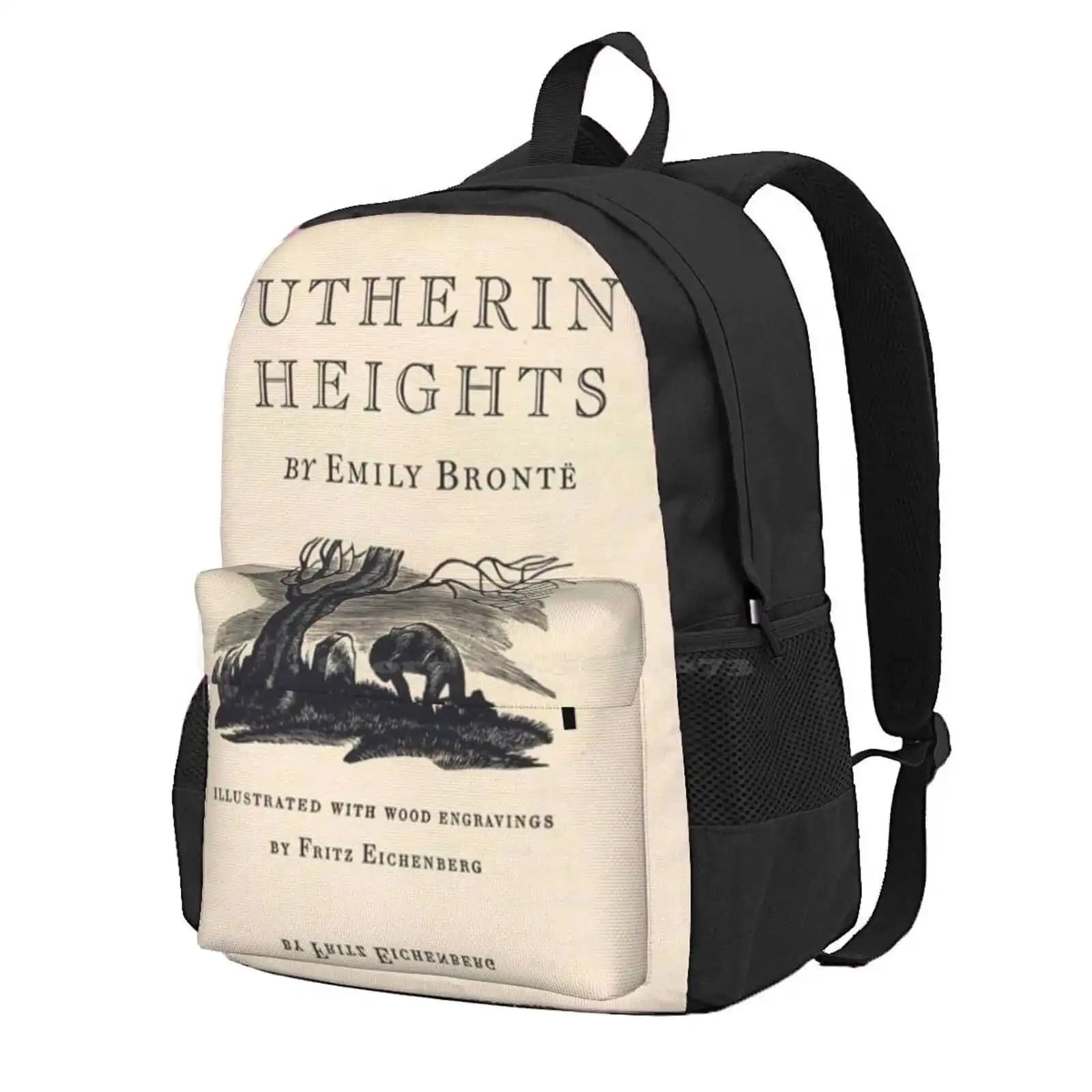 Wuthering Heights Hot Sale Schoolbag Backpack Fashion Bags Wuthering Heights Emily Bronte Bronte Sisters Literature Classic