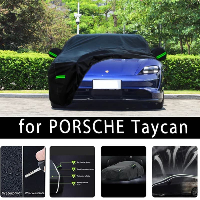For PORSCHE Taycan car protective cover Auto paint protection Sunscreen heat-insulating waterproof car clothing Car film