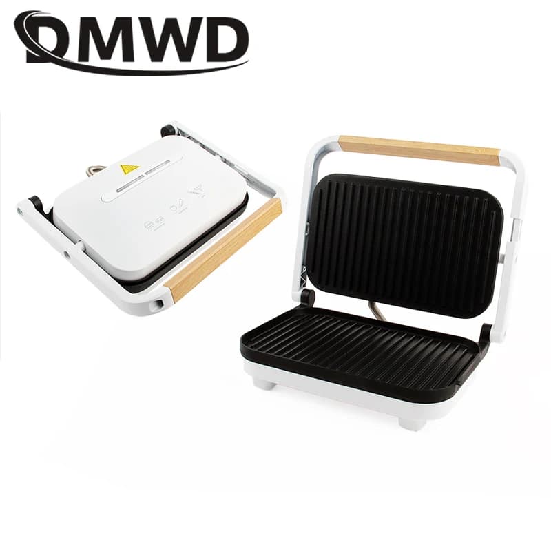 Multifunction Electric Grill Barbecue Steak Machine Double-sided Heating Frying Pan Meat Roaster Panini Baking Sandwich Maker EU