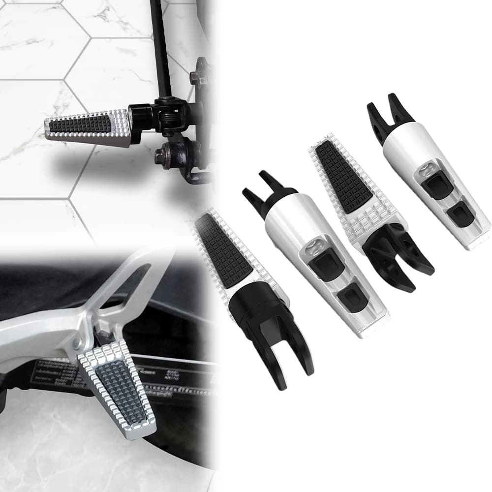 Motorcycle Rotatable Accessories Adjustable Front Rear Footrests Foot Pegs Rests Pedals For Aprilia RS 457 RS457 2024 Foot rests