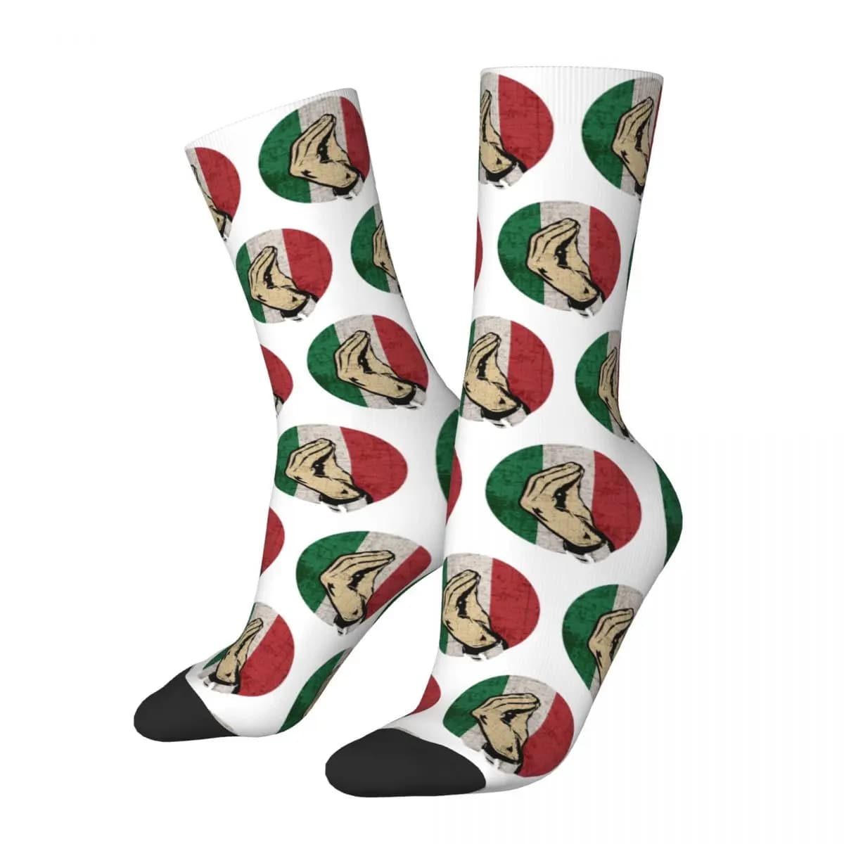 Italian Hand Gesture Sing Language Socks Harajuku High Quality Stockings All Season Long Socks Accessories for Unisex Gifts