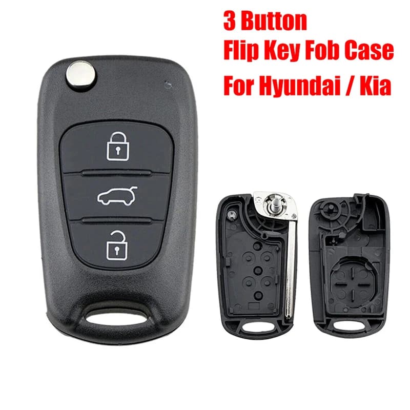 Car Key Remote Controller Case Replace Shell 3 Button For Hyundai I10 I20 I30 Ix20/30 Elantra For Kia Ceed Picanto Key Fob Case
