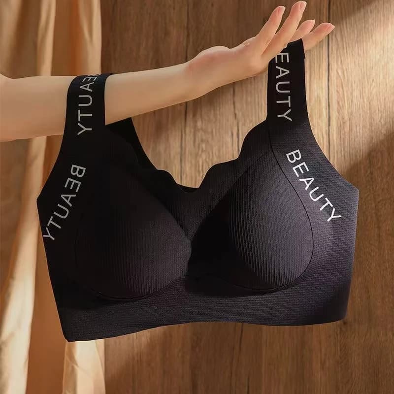 Seamless Wireless Bra One-Piece Vest Lingerie for Women Lift and Support Side Smoothing Push-Up Full Coverage Bra Small Chest
