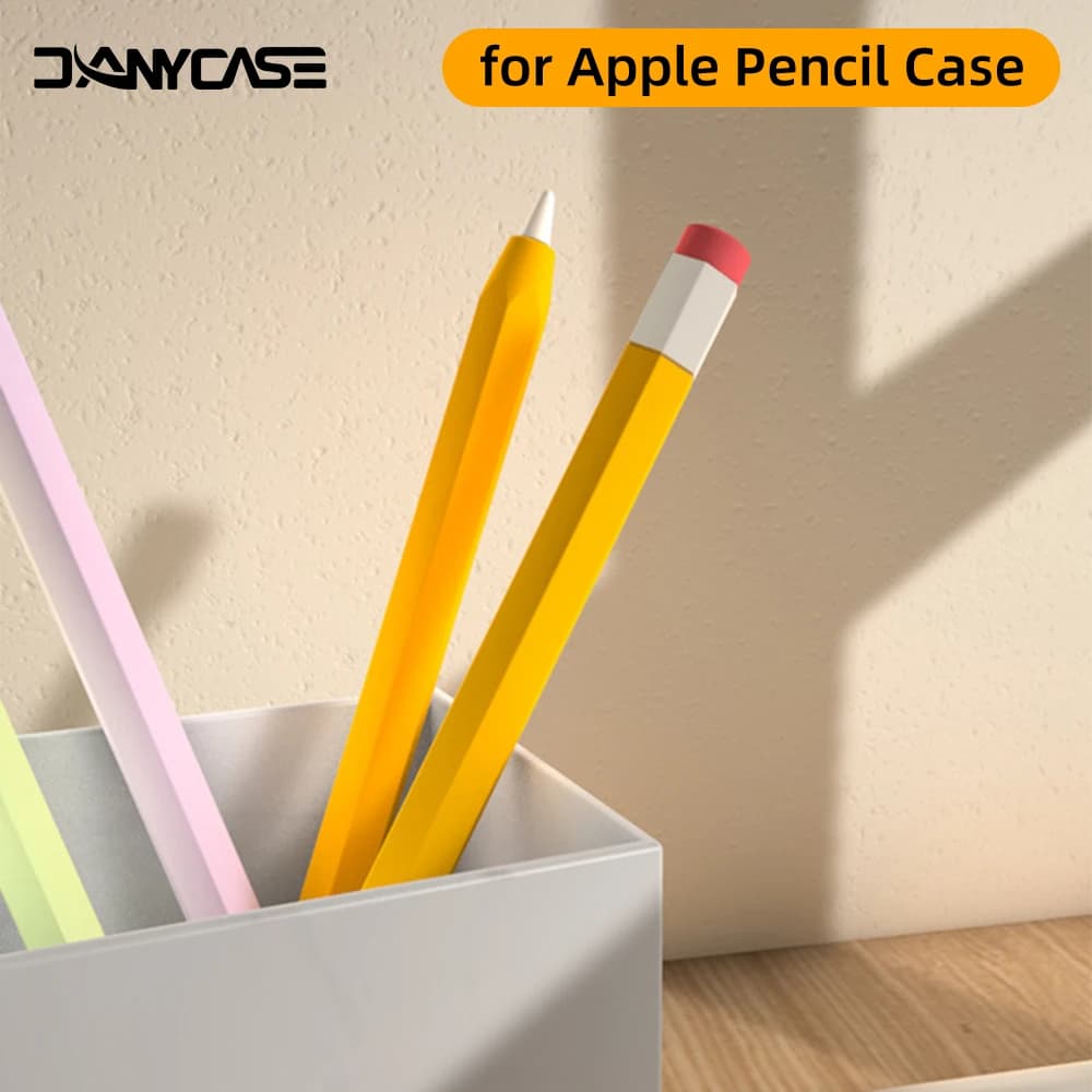 For Funda Apple Pencil 1 2 Case Duotone Soft Silicone Protective Cover 1st 2nd Generation iPad Pencil Skin For Apple Pencil Case